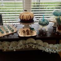 Blue and White Baby Boy Shower